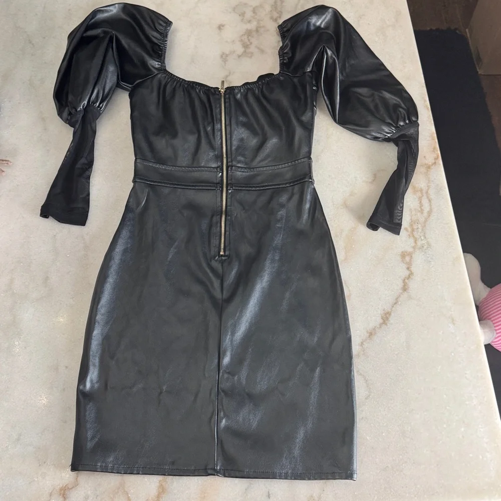 Goth glam pu dress xs small - Picture 4 of 12